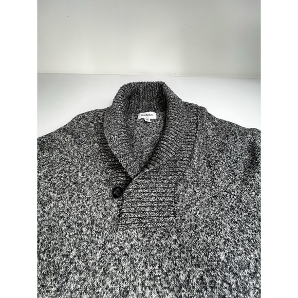 Goodfellow & Co. Men's Size 4 X B Tall Pullover Shawl Sweater Heathered Gray - Picture 8 of 11